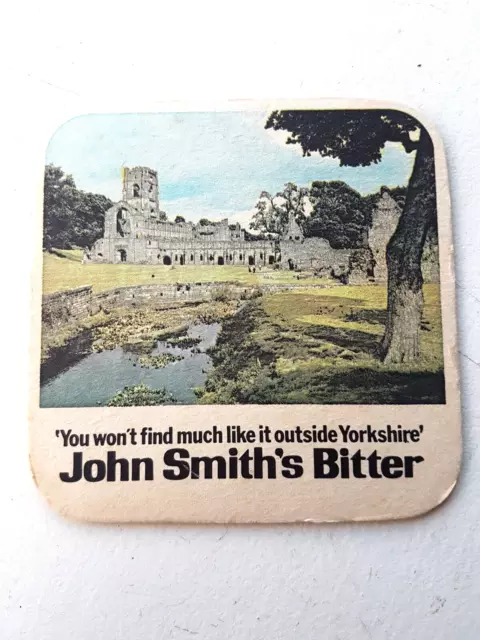 Vintage JOHN SMITH'S - Bitter  ...  Cat No'37  Beer mat / Coaster