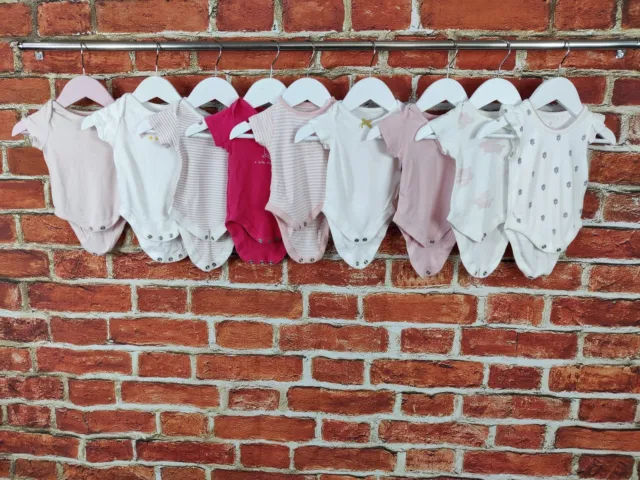 Baby Girls Bundle Age Newborn Up To 1 Month Next M&S Etc Bodysuit Vest Set 56Cm