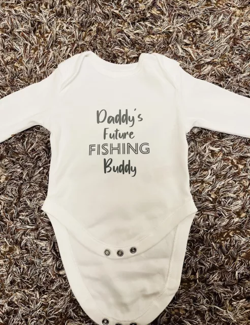 Personalised Baby Grow, Daddy’s Future Fishing/golfing Buddy