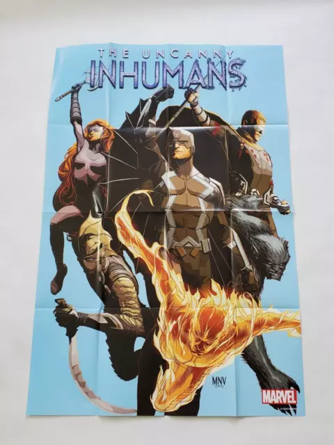 Marvel Comics Uncanny Inhumans 2015 Poster Comic Shop Promo New 36" x 24"