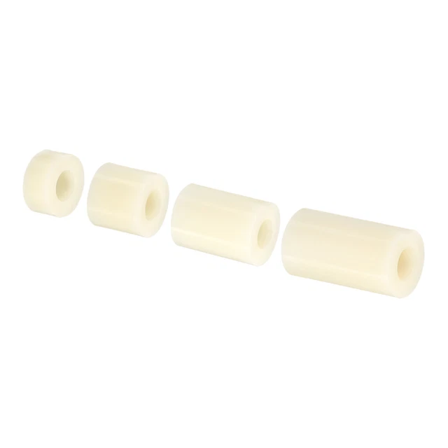Tondo Distanziatore Rondella Set,80pz Nylon 5,10,15,20mm Lungo per M5,Beige
