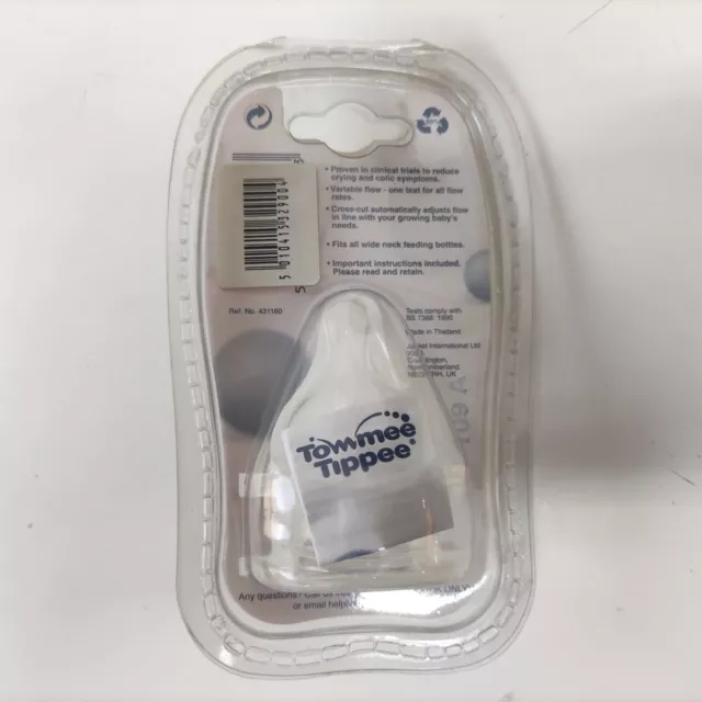 Tettarella Anticolica 0+ mesi Tommee Tippee Nuova Biberon confezione da 2 pz 2