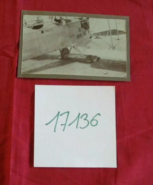 N°17136 / photo argentique  avion BREGUET 14  équipé pour  photo aérienne