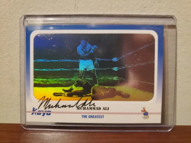 Vintage Muhammad Ali Kayo Boxing Signed Hologram Card w/ Certificate RARE 🔥