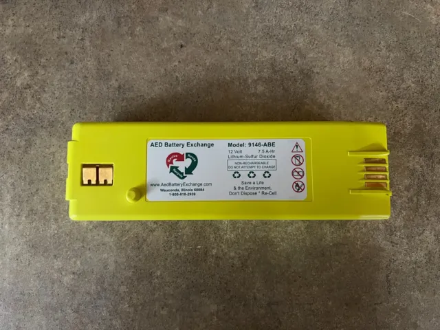 Replacement Battery For Cardiac Science 9146-Abe 12V V4-4