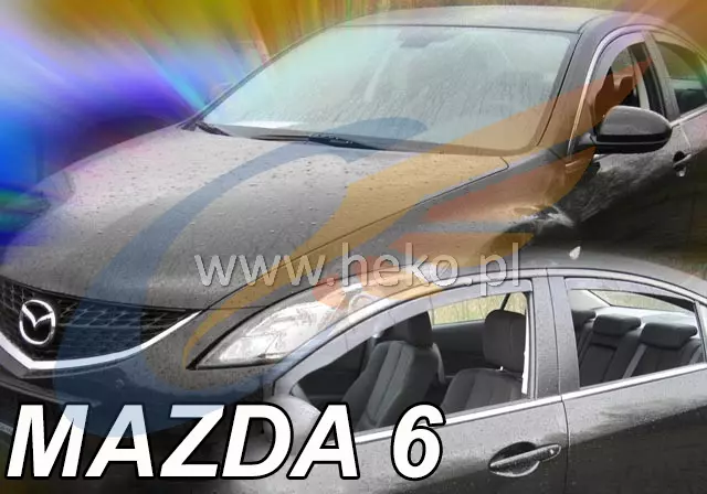 Windabweiser für MAZDA 6 GH 4/5-türer 2007-2013 2-tlg HEKO dunkel Regenabweiser