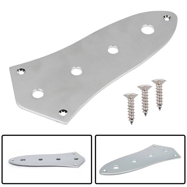 Capot De Micro Jazz Bass Q-Parts Nickel Chrome Aged Relic