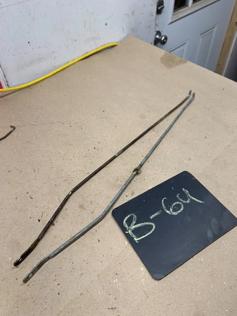 1968-1974 Amc Javelin Amx Sst Interior Inside Door Linkage Rod Bar Support Pair
