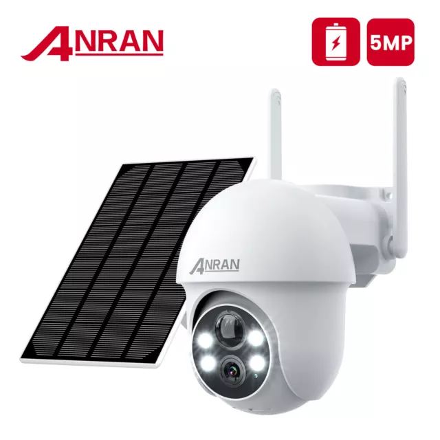 IP 5MP Caméra WiFi de Surveillance Sans fil Extérieur Sécurité PTZ Dome Audio