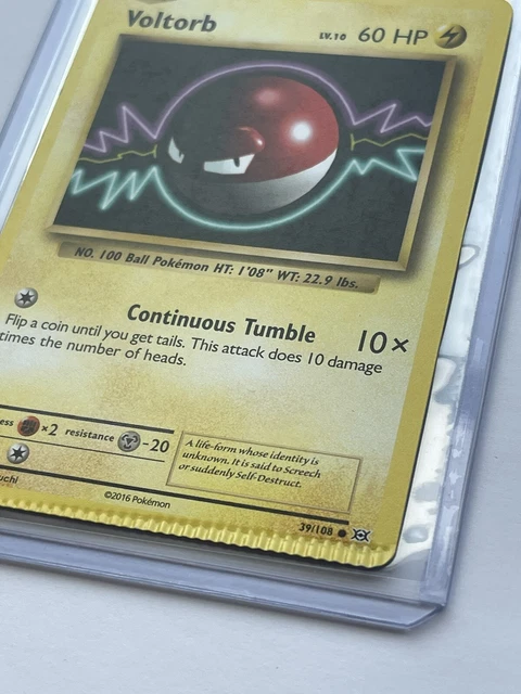 [ PACK CRIMP Error ] Pokémon TCG Voltorb XY Evolutions 39/108 Regular ...