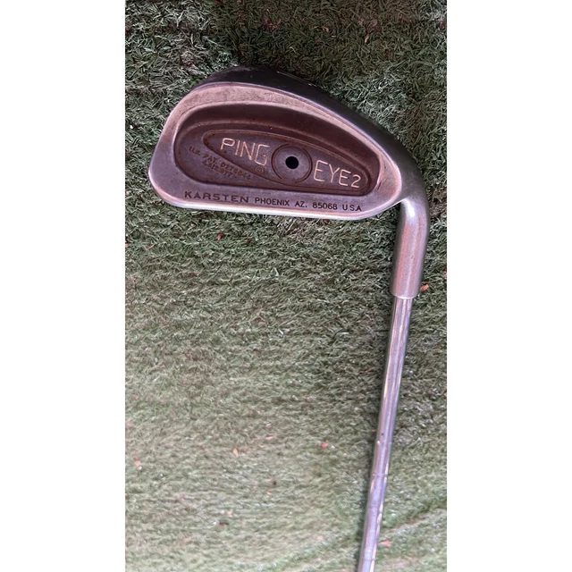 Sand Wedge Ping Eye 2 Points Noirs - Tige Acier Rigide, Droitier, Occasion En Très Bon état