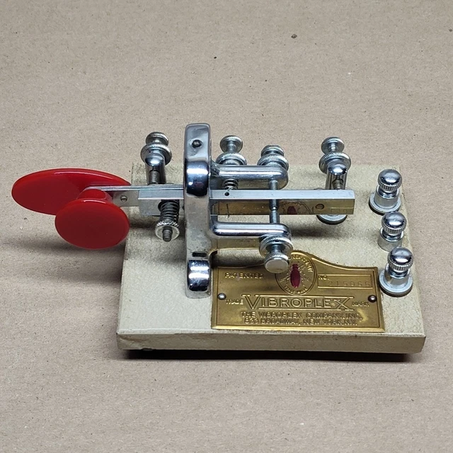 Clé Télégraphique Vintage Mecograph Modèle 3 En Laiton - Rare De 1906