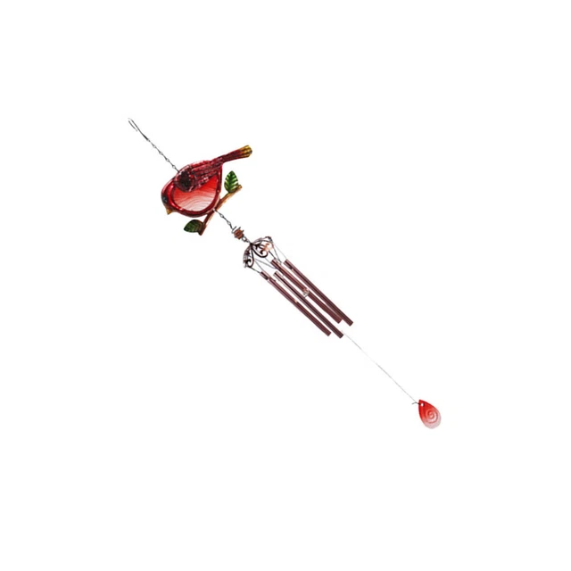 Bird Wind Chime Garden Bird Sculpture Pendants Bellbottom Metal