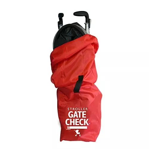 Gate Check Bag for Single Umbrella Strollers - Stroller Bag for Airplane - Red