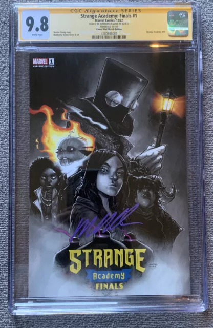 Strange Academy Finals #1 CGC 9.8 Ramos Comic Mint Sketch Signed & Number 87/200