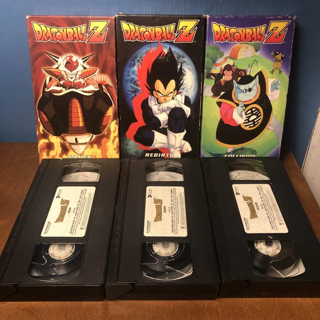 DRAGON BALL Z VTG VHS Tape Lot of 3 Movies Namek, Collision, Rebirth