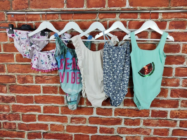 Pacchetto Ragazze Età 7-8 Anni Next John Lewis Ecc Costume Da Bagno Bikini 128Cm