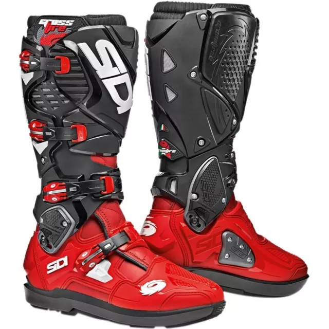 Sidi Motocross MX Dirt Bike Crossfire 3 SRS Red/Red/Black Boots