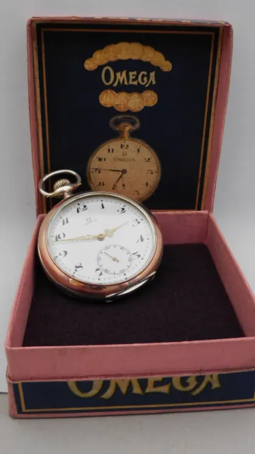 Orologio da tasca argento Funzionante OMEGA silver pocket watch Working C213