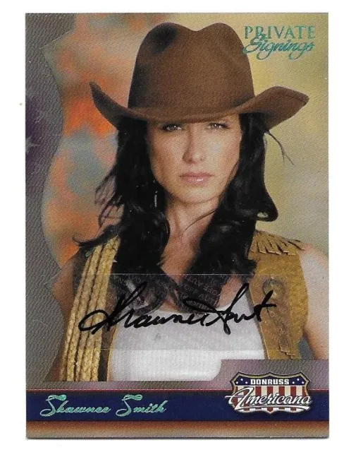 SHAWNEE SMITH 2007 DONRUSS Americana #d 47/100 Autograph AUTO SAW Amanda Actress