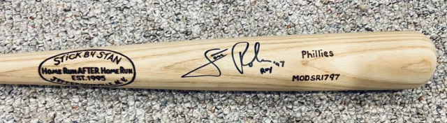 Scott Rolen Stick By Stan 1997 Used Signed Bat Phillies Cardinals Hall Of Fame
