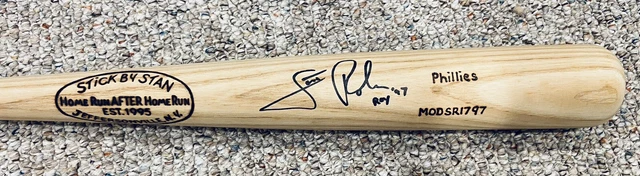 Scott Rolen Stick By Stan 1997 Used Signed Bat Phillies Cardinals Hall Of Fame Scott Rolen Stick By Stan 1997 Used Signed Bat Phillies Cardinals Hall Of Fame