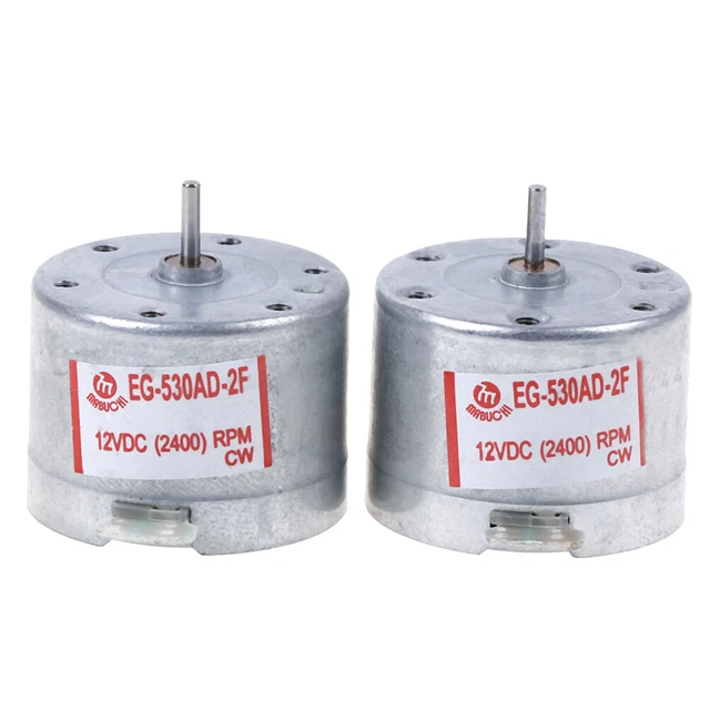 Moteur DC EG-530-SD-3F Pour Phonographe - 3 Vitesses (33/45/78 RPM) - 9/12VDC - Remplacement Tourne-disque