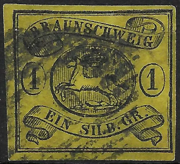 Braunschweig 1861 ~ MiNr. 11A ~ 1 Silbergroschen ~ gestempelt