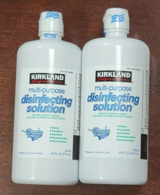 Kirkland Signature MultiPurpose Disinfecting Solution Soft Contact Lens Exp 2025