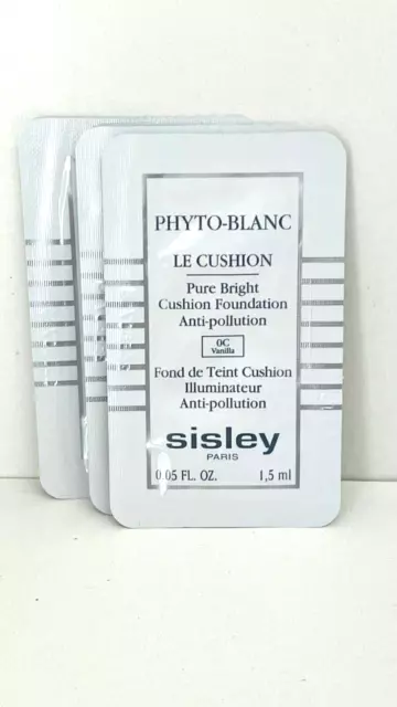 Sisley Phyto-Blanc Le Cushion Foundation OC Vanilla Each Sample 1,5 ml x  5 =9ml