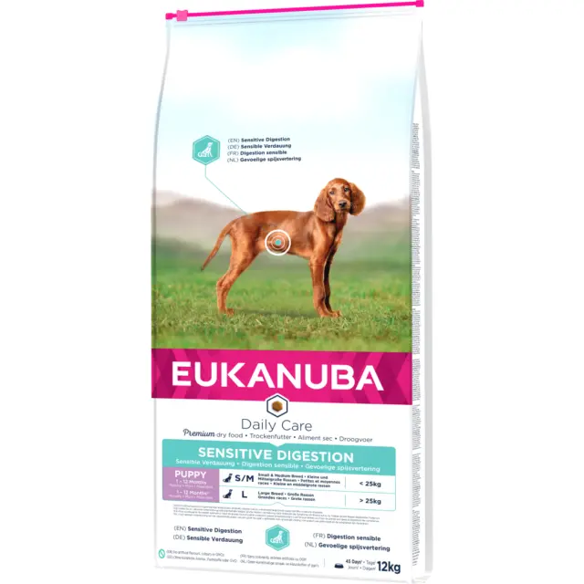 EUKANUBA DIGESTION SENSIBLE POUR CHIOTS 12 kg