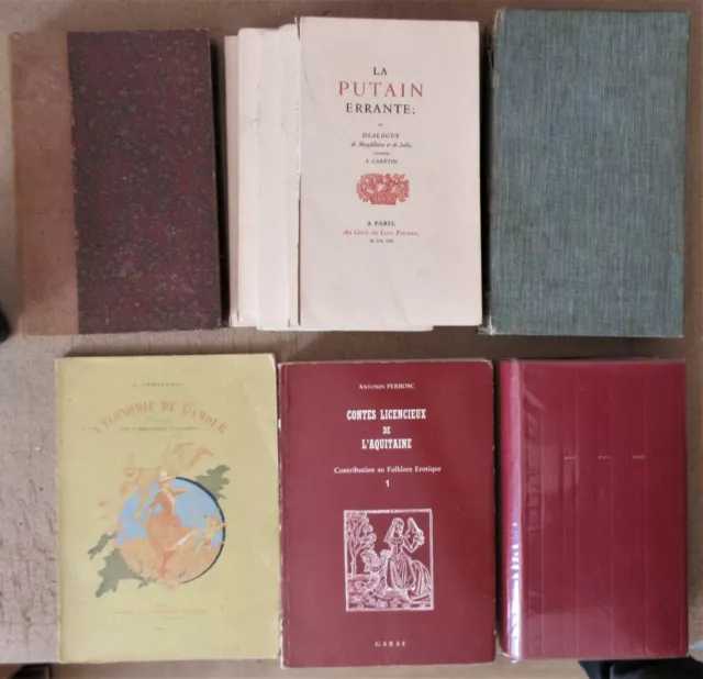 LOT DE 11 CURIOSA NOUVELLES GALANTES LITTERATURE EROTIQUE CONTES LICENCIEUX &c.