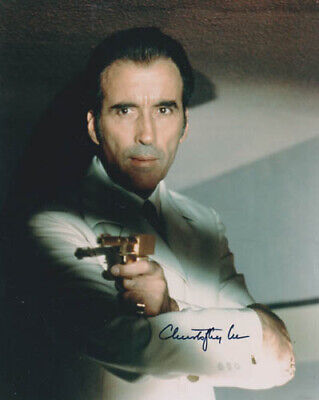 Christopher Lee (+) 007 James Bond Authentic Signed Autograph As Scaramanga