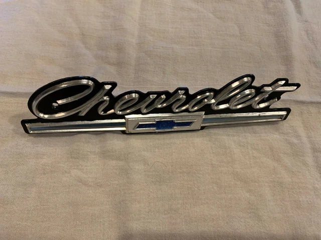 Impala Grill Emblem 1966 Aluminum Original GM Grille Excellent Finish