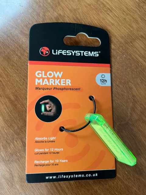 Lifesystems Glow Marker 12 Hour - Attach to Anything You Need to Locate in Dark