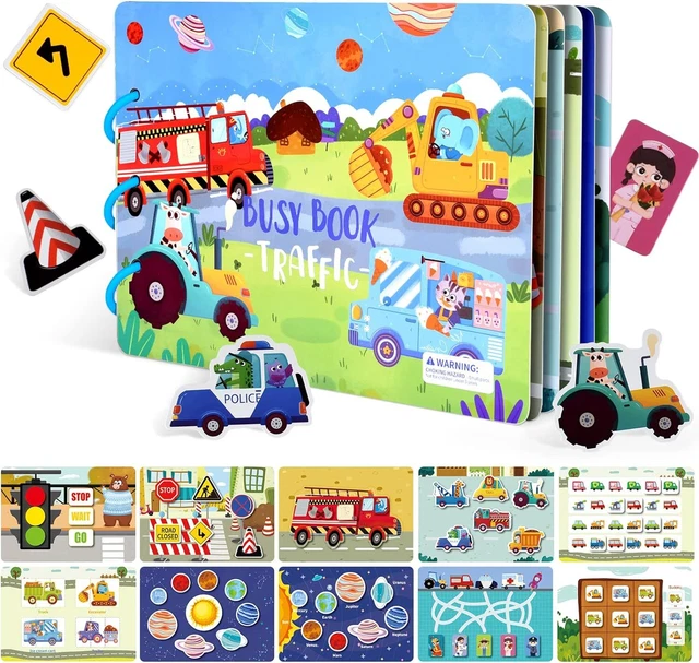 Xmas Montessori Quiet Busy Book Toy for Toddler Kids Early Educational Learning