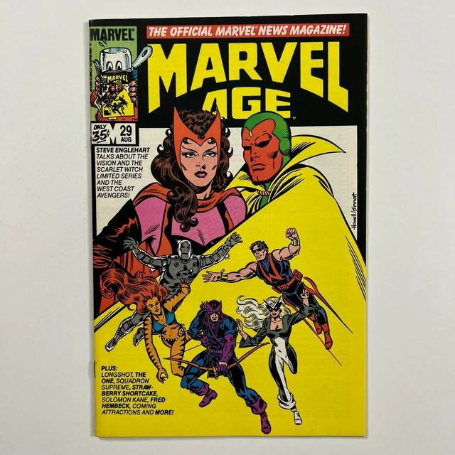 Marvel Age 29 Scarlet Witch Vision 1St Appearance Longshot Preview (1985 Marvel)