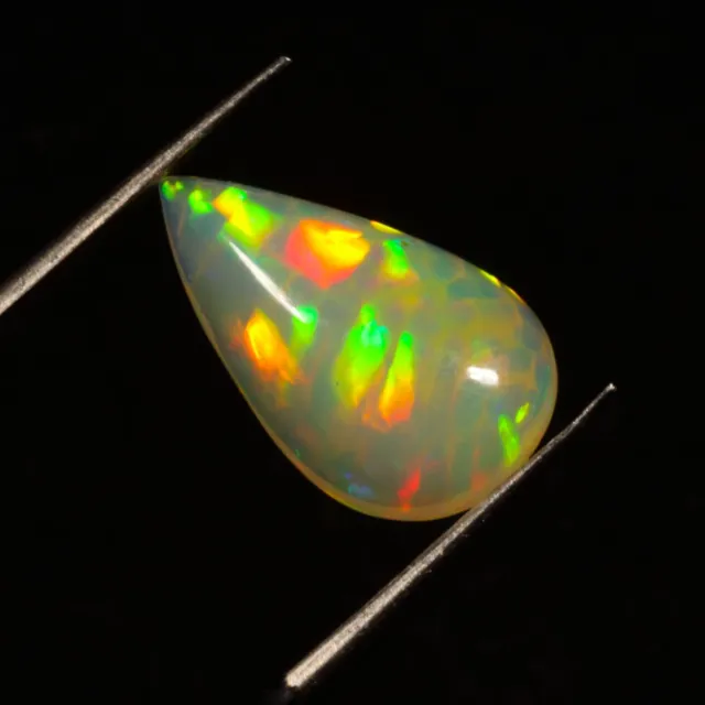 Beautiful Quality Natural Ethiopian opal Honeycomb Pear Shape Gemstone 2.45 Cts.