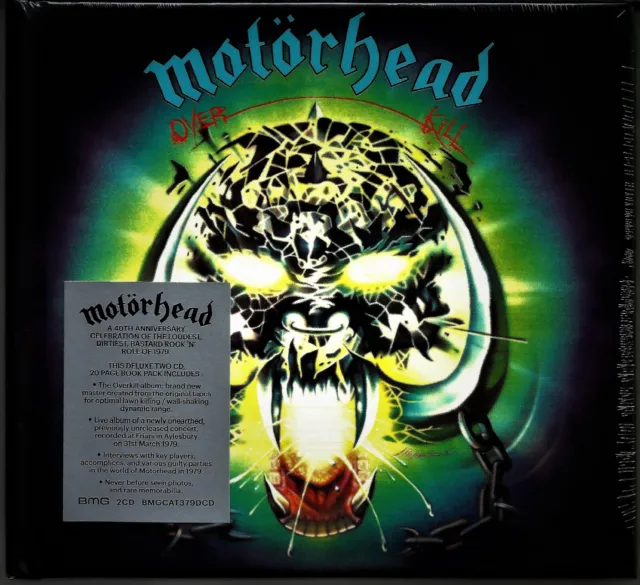 Motörhead - Overkill - 2CD Remastered Special Edition Digi-Book Neuwertig - OVP