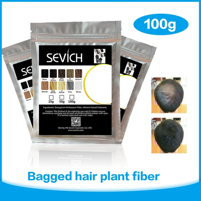 100 g fibra en polvo para la construcción del cabello fibras espesantes pérdida de cabello D