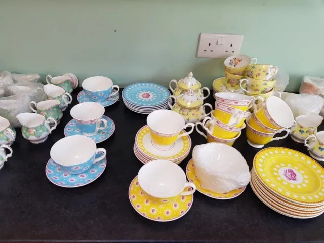 Bulk sale New Bettimay tea & coffee cups & saucers, sugar bowls, plates £100