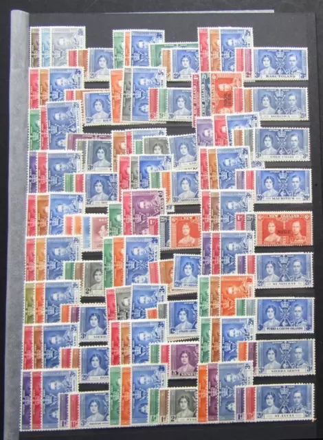 BRITISH EMPIRE - FINE COLLECTION OF 60 x 1937 GV1 CORONATION SETS - ALL MINT