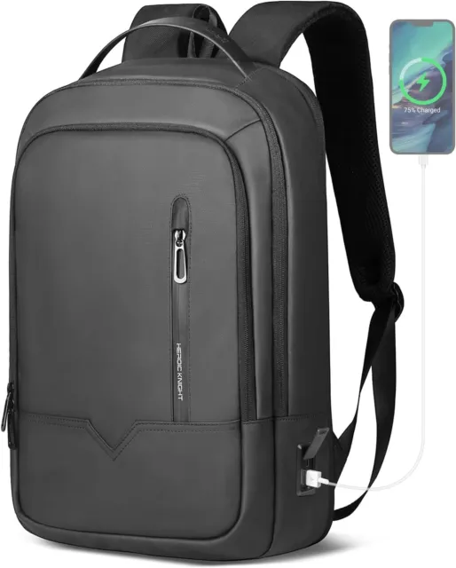 ,Expandable Smart Business Travel Laptop Backpack with USB Charging Port
