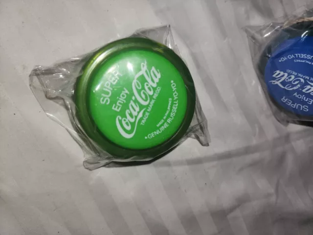 Green Genuine Coca Cola  Vintage Russell Coke YOYO  very very rare