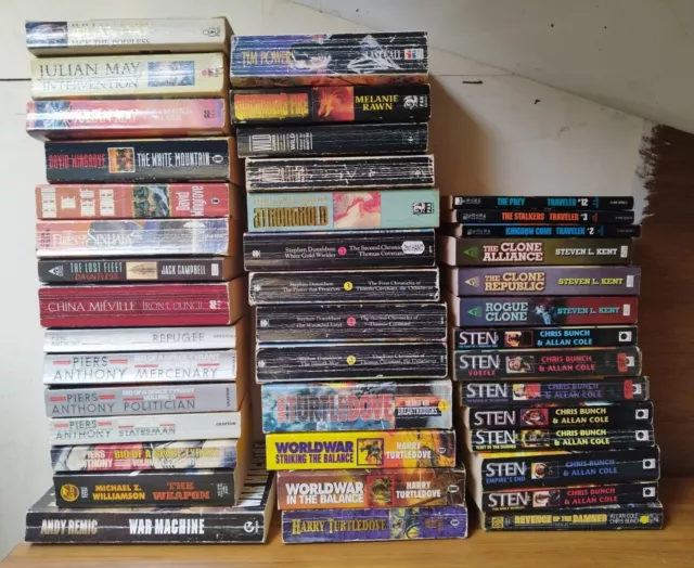 Large Lot of 42 x vintage FANTASY SCI-FI SF paperback novels books bundle