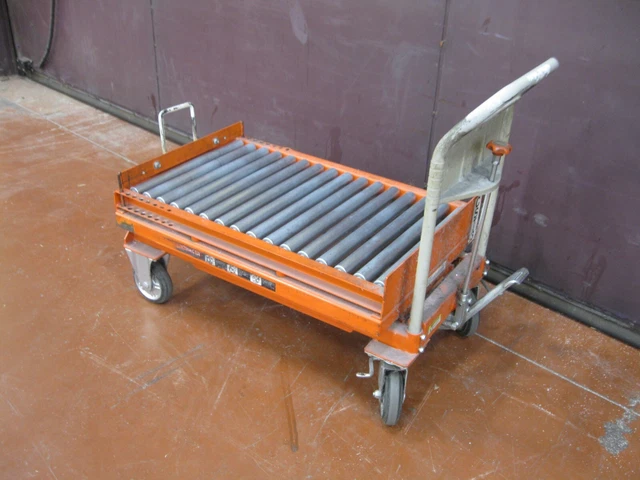 V. Industrial Lift Table with Roller Conveyor Top 881-LB Capacity MARYVILLE TN V. Industrial Lift Table with Roller Conveyor Top 881-LB Capacity MARYVILLE TN