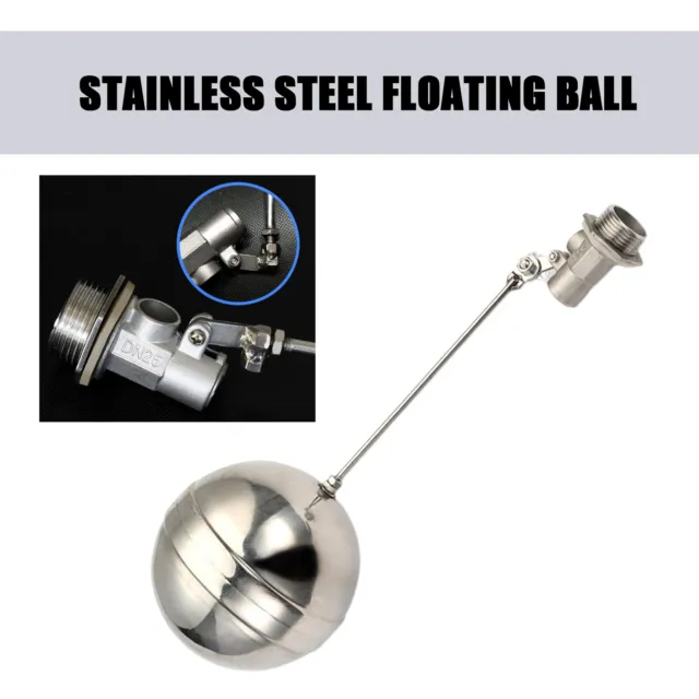 New DN15 1/2" Stainless Steel Floating Ball Valve Adjustable Water Level Toll
