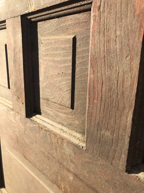 30x76” Unpainted Half-Glass Victorian Entry Door with Original Hardware 9