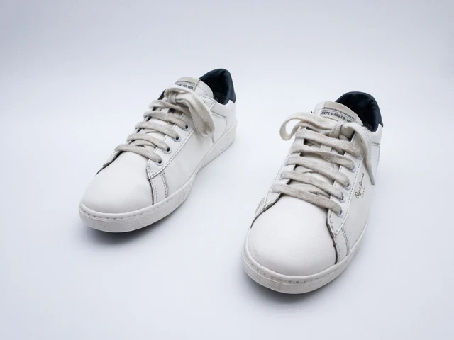 Baskets Pepe Jeans London Verona Sequins Cuir Gris Taille 37 - Occasion Très Bon état (portées 1h)