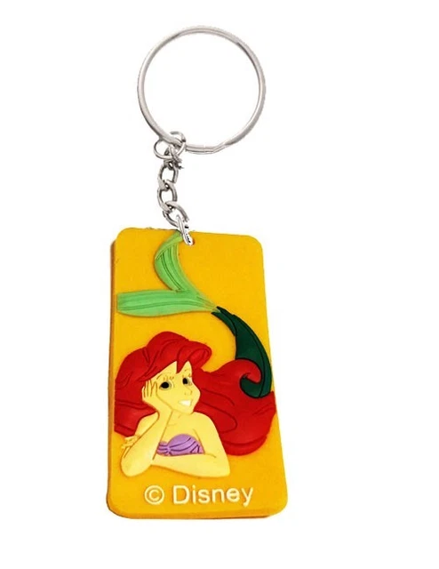 DISNEY ARIEL THE Little Mermaid PVC Keychain Key Ring Bag Backpack Tag ...